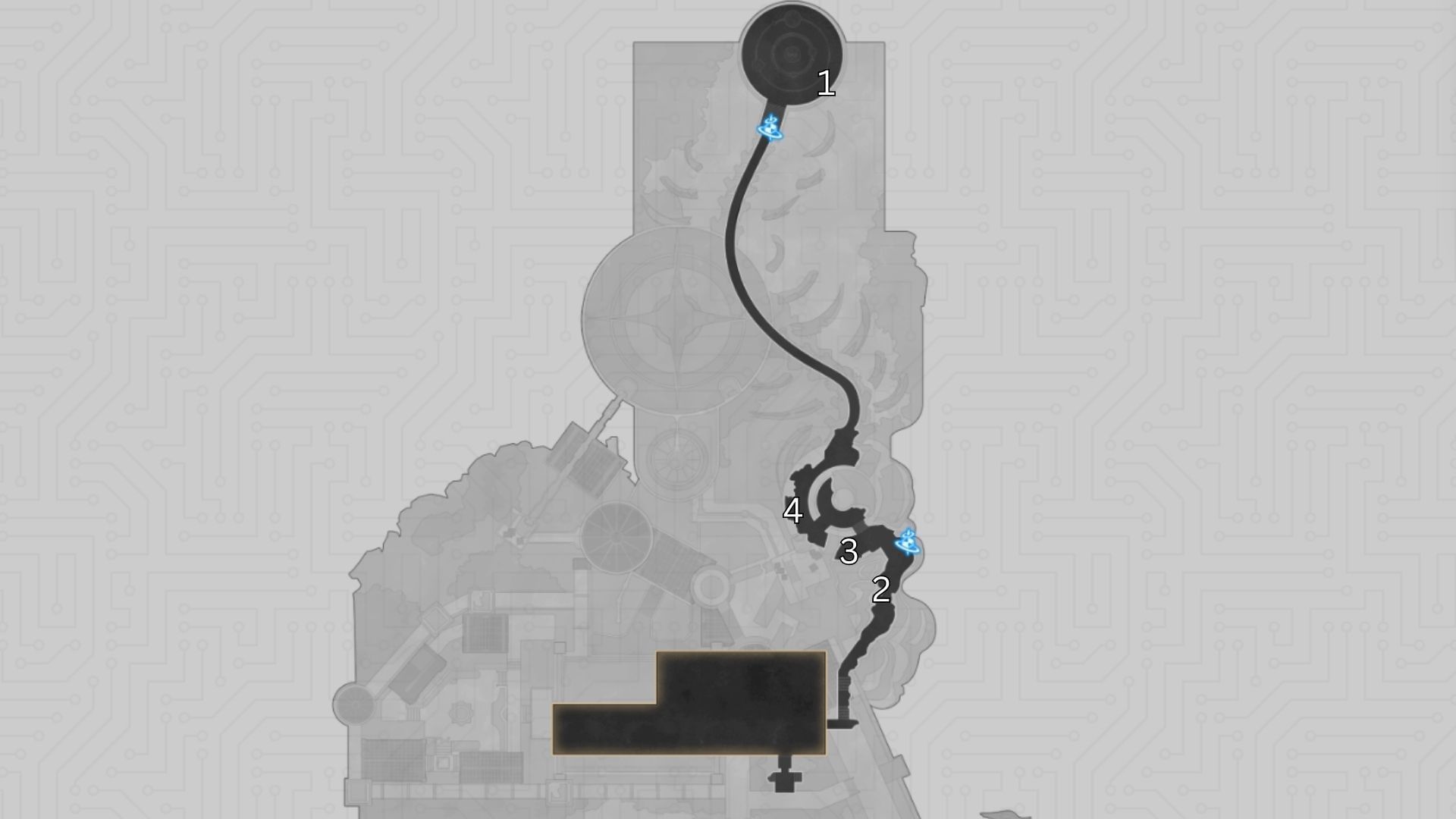 Warbling Shores Styxia B1 chests 1, 2, 3, and 4 locations (Image via HoYoverse)