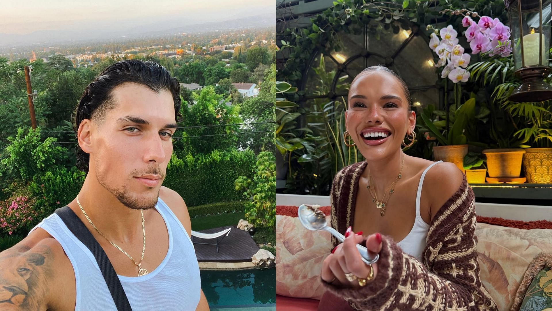 Daniel and Lucy from Perfect Match season 3 (Images via Instagram/@danielperfetto_ , @lucy_syed)