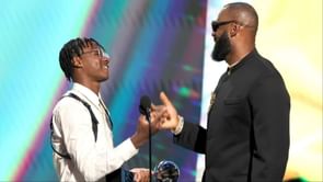 "Y'all see his beard?" - LeBron James can't hide his affection for son Bryce James on brief return from college