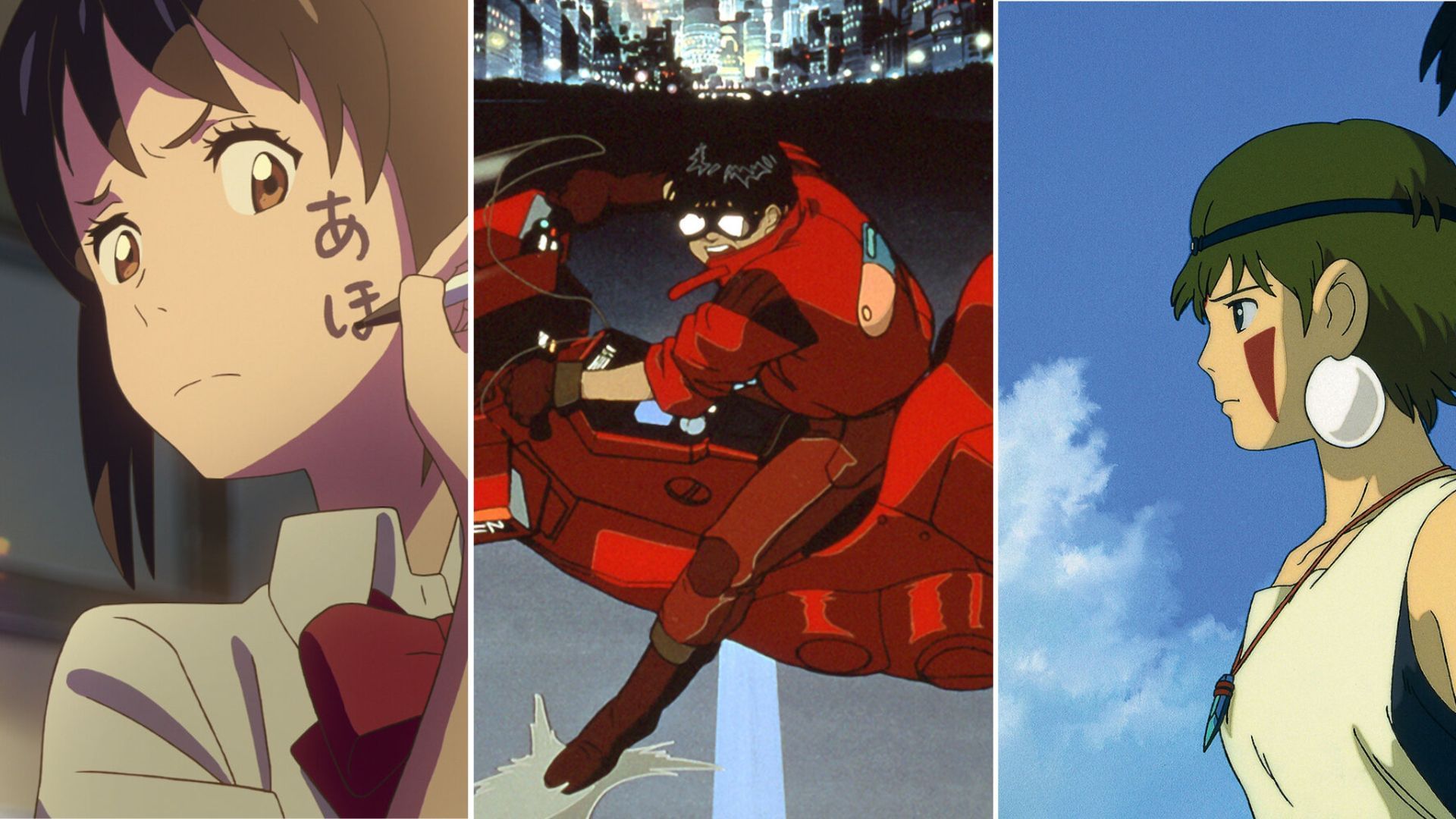 Your Name, Akira, Princess Mononoke