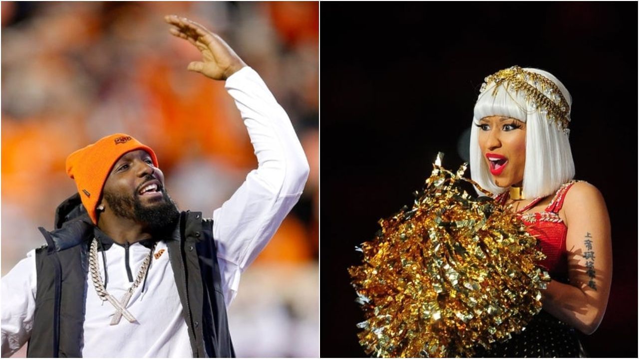 Dez Bryant and Nicki Minaj (Credits: SK inbuilt Library) 