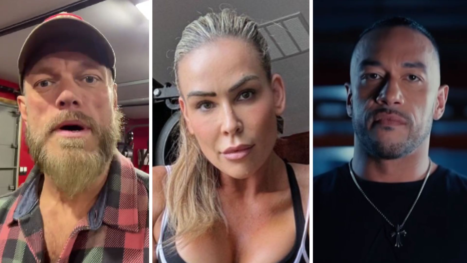 Edge (left), Natalya (middle), Damian Priest (right) [Image credits: stars
