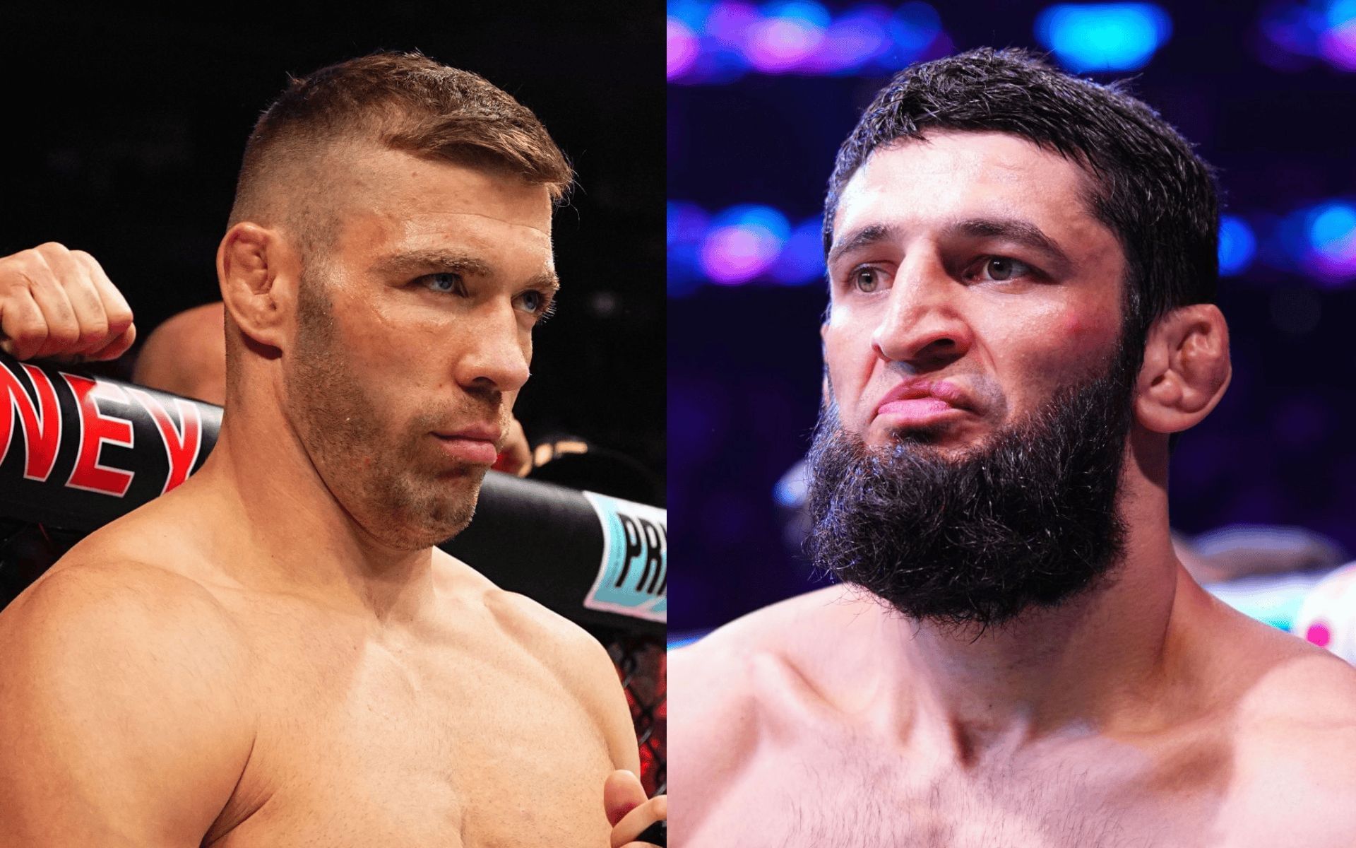 Dricus du Plessis (left) talks about meeting Khamzat Chimaev (right) ahead of UFC 319. [Images courtesy: Getty]