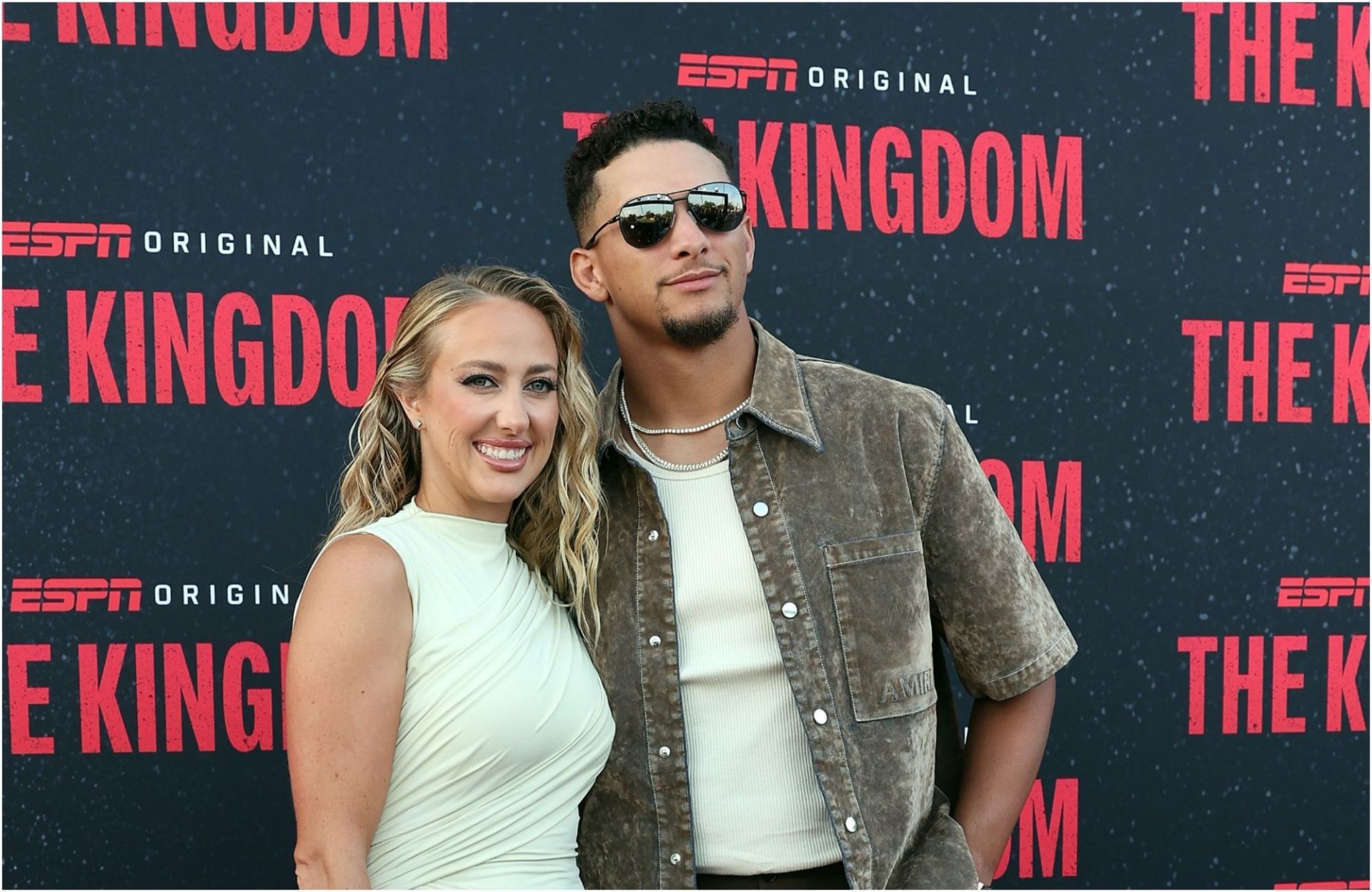Patrick Mahomes reacts to wife Brittany