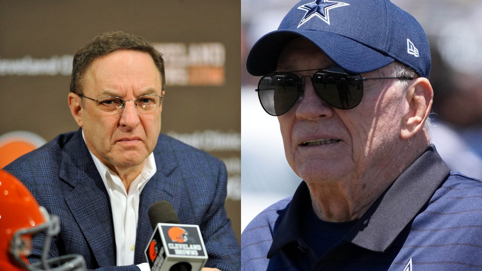 Joe Banner x Jerry Jones collage