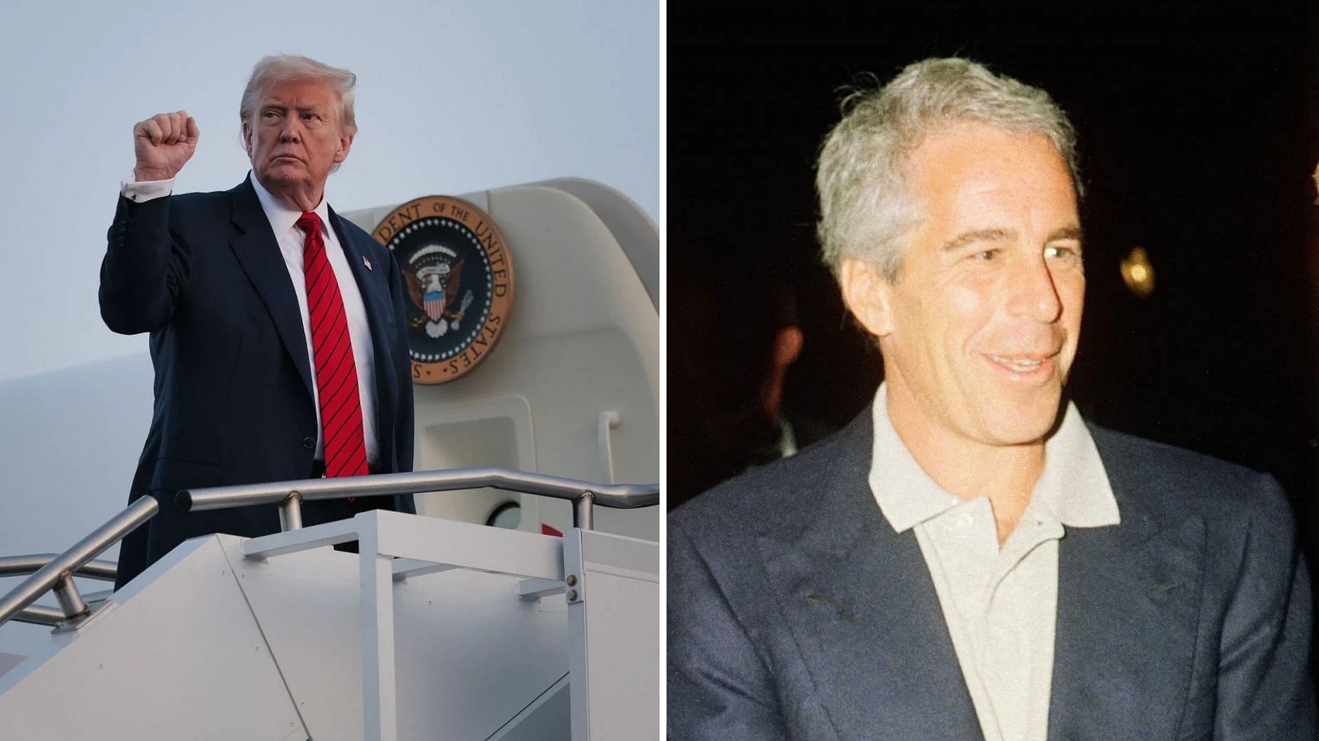 Donald Trump and Jeffery Epstein (Image via Getty)
