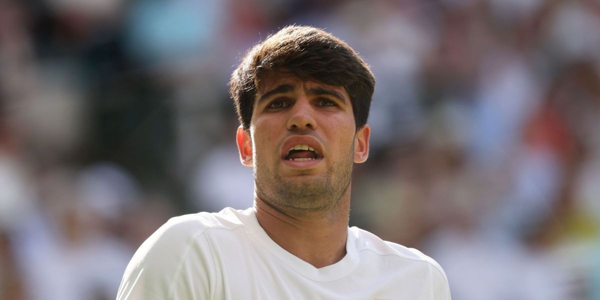 Carlos Alcaraz at the 2025 Wimbledon Championships (Source: Getty)