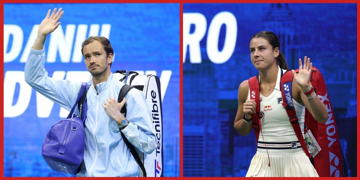 Emma Navarro and Daniil Medvedev (Source: Getty)