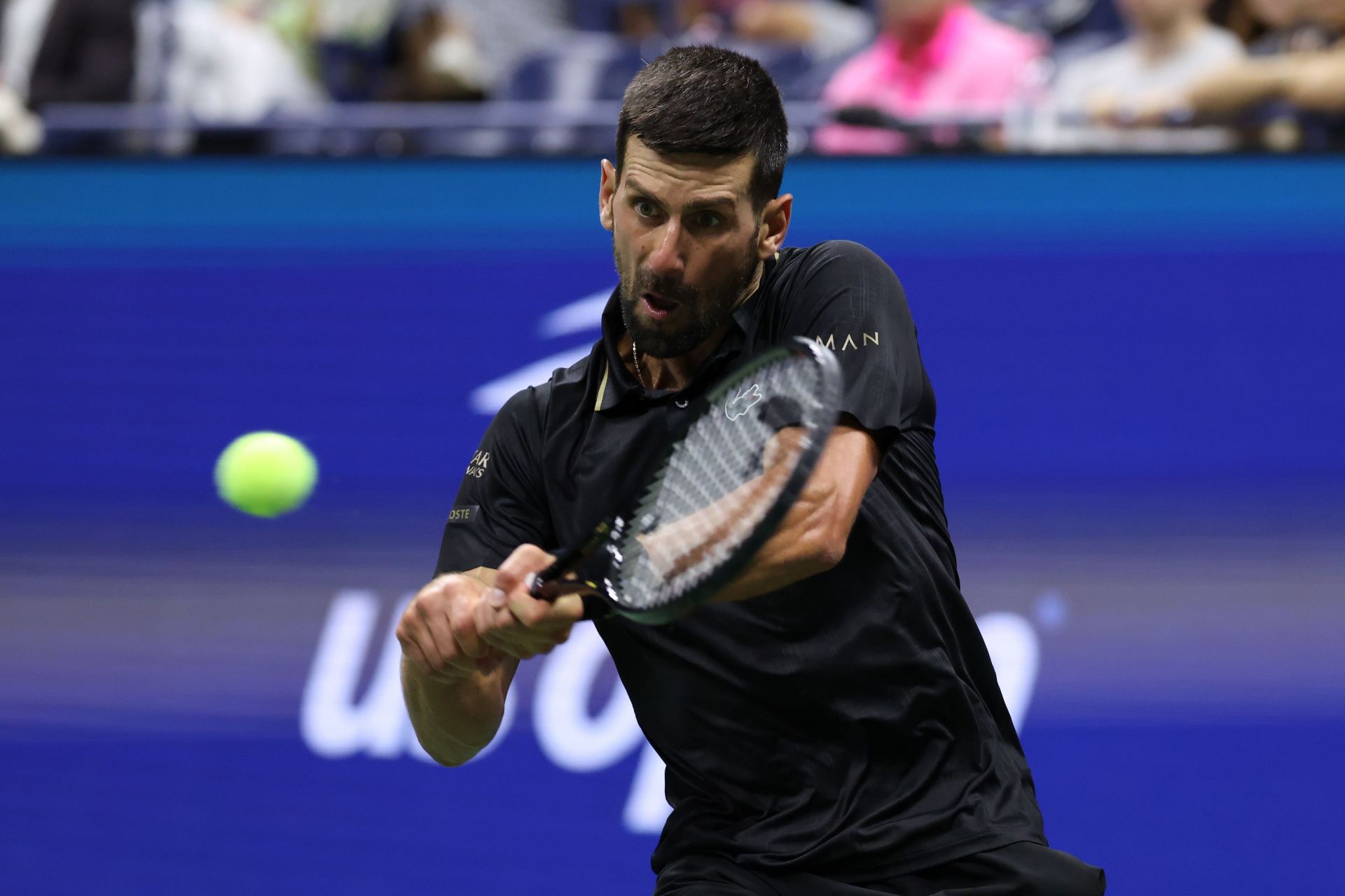 Novak Djokovic in action against Cameron Norrie at the 2025 US Open (Source: Getty)