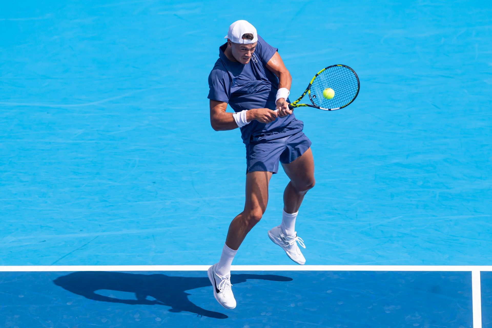 In Picture: Holger Rune in action (Getty)