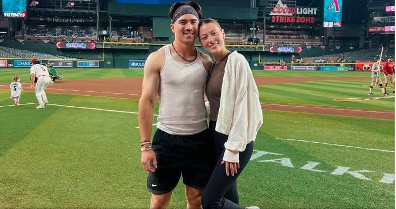 Corbin Carroll with his girlfriend, Emma Broyles. (Via Instagram @emmabroyles_)