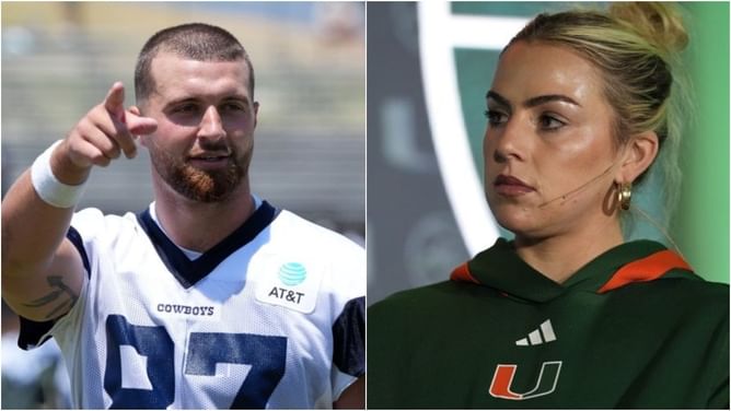 Jake Ferguson’s fiancee Haley Cavinder flaunts special tribute for $50,000,000 TE while rocking Cowboys merch during preseason game vs. Ravens