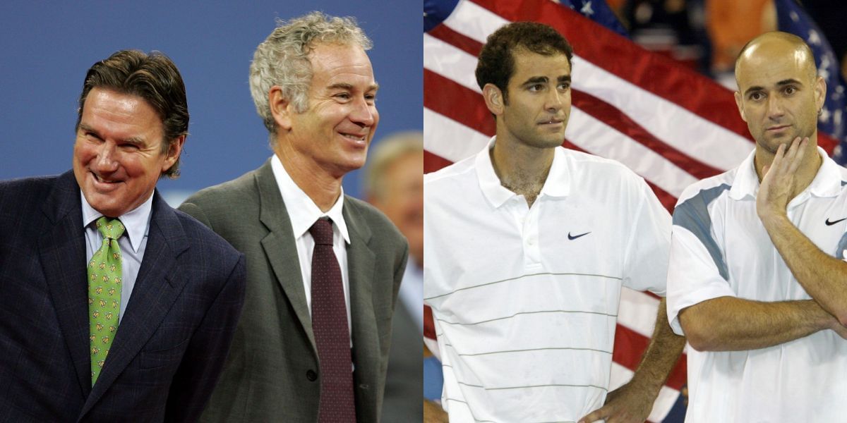 When Jimmy Connors bluntly denied Agassi a place alongside Sampras, McEnroe &amp; himself (Source: Getty)