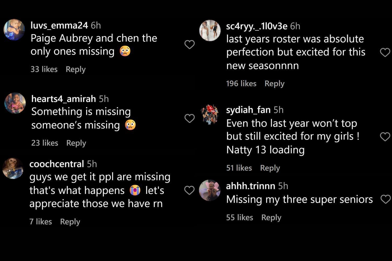 Fans commented on Instagram (@uconnwbb/IG)