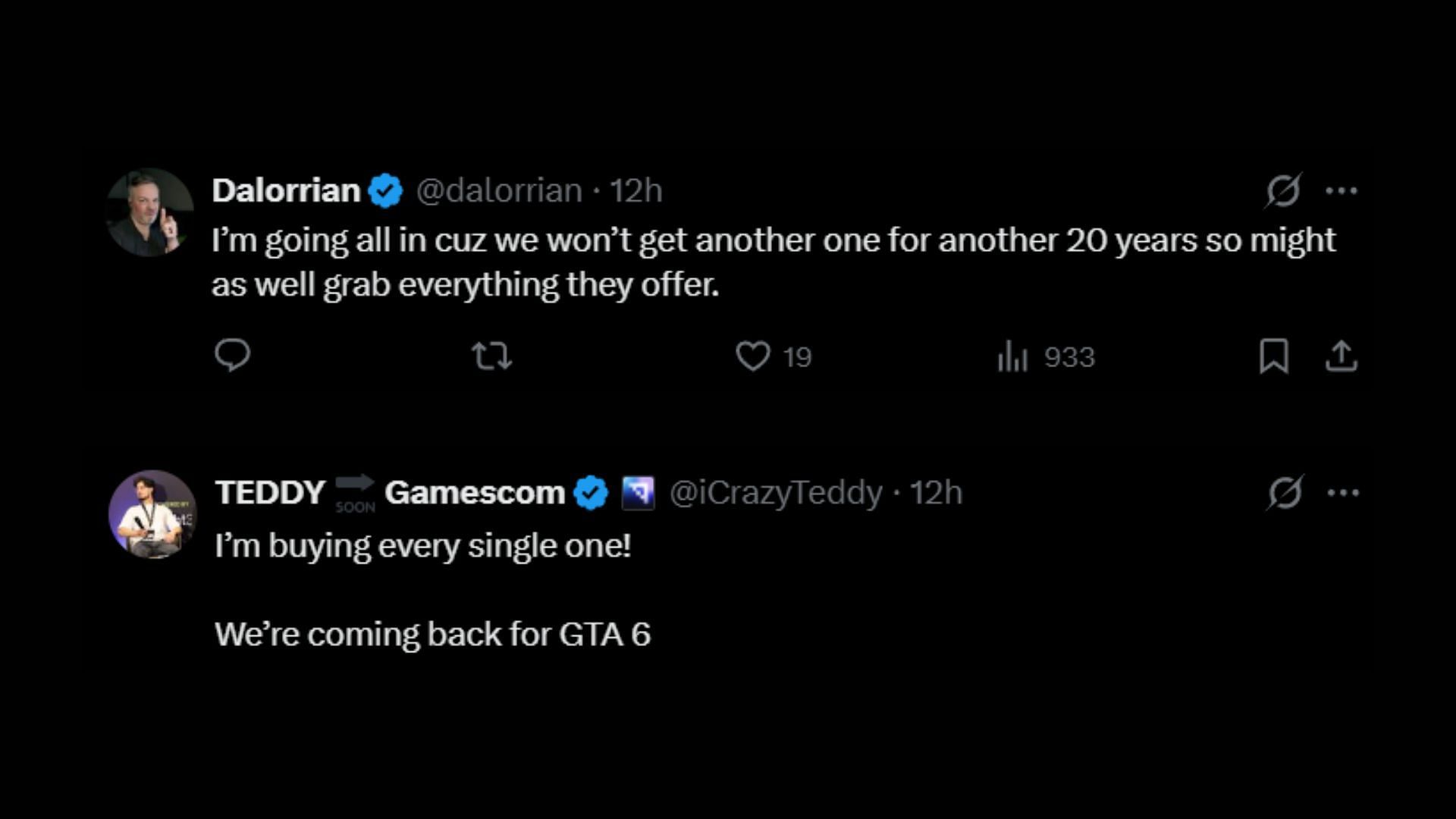 Grand Theft Auto 6 would presumably sell like hotcakes (Images via X)