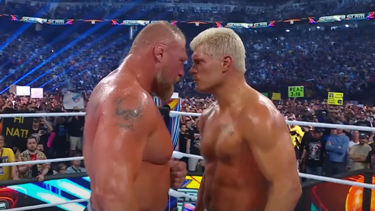 Brock Lesnar and Cody Rhodes! [Image via WWE.com]
