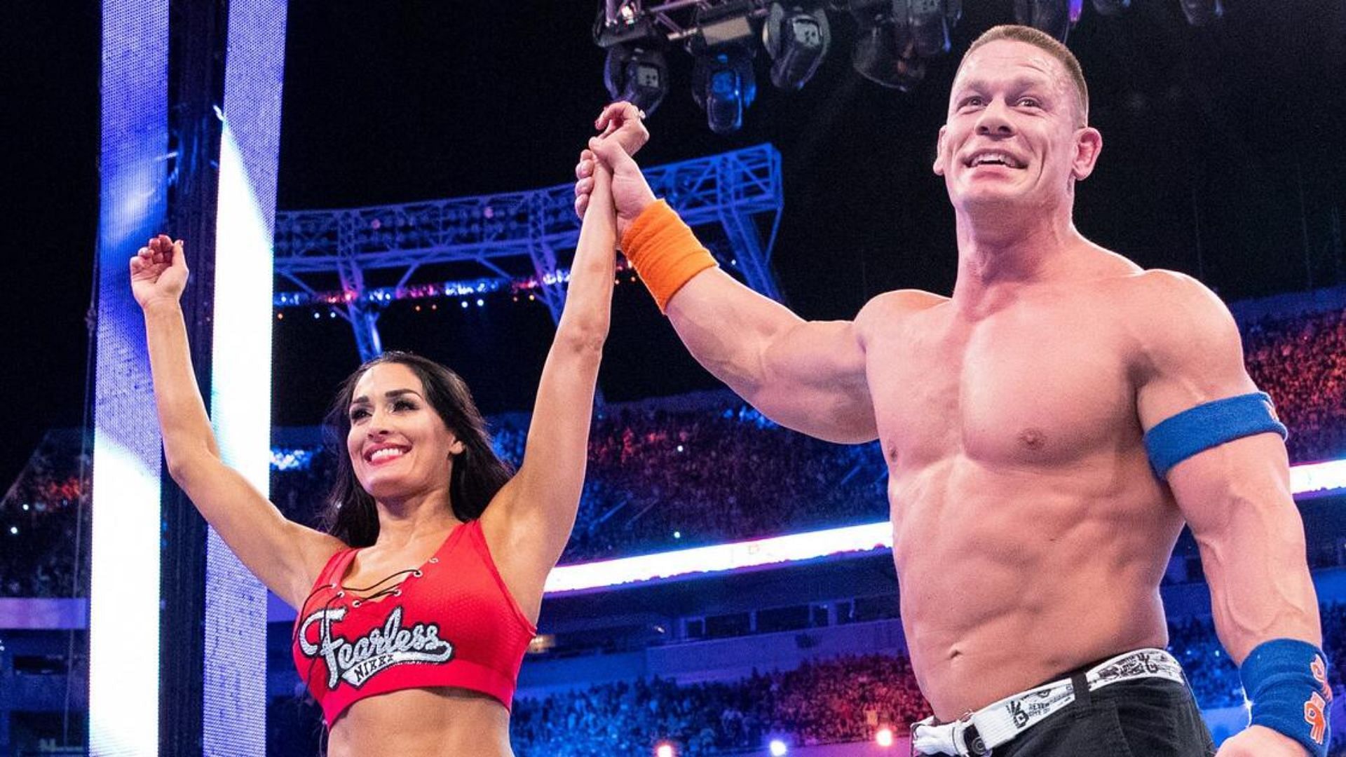 Nikki Bella and John Cena [Image Credits: WWE.com]