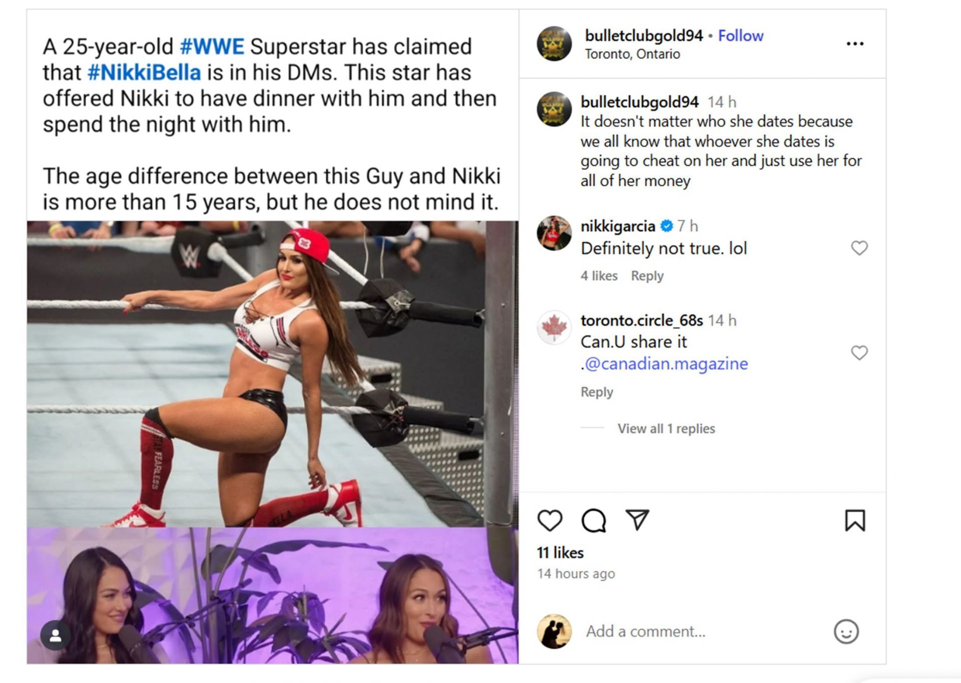 She made it clear!