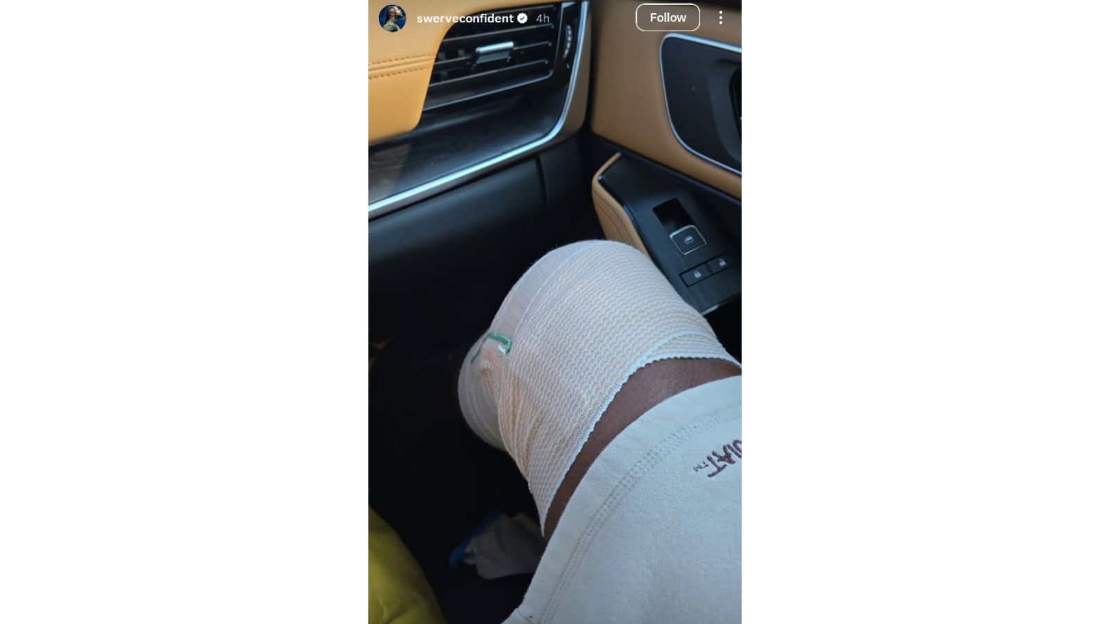 Swerve Strickland had an update on his injury [Image via Strickland&#039;s Instagram story]