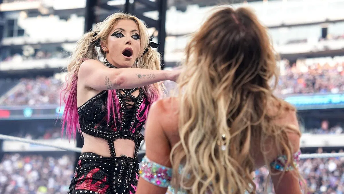 Bliss and Charlotte at SummerSlam
