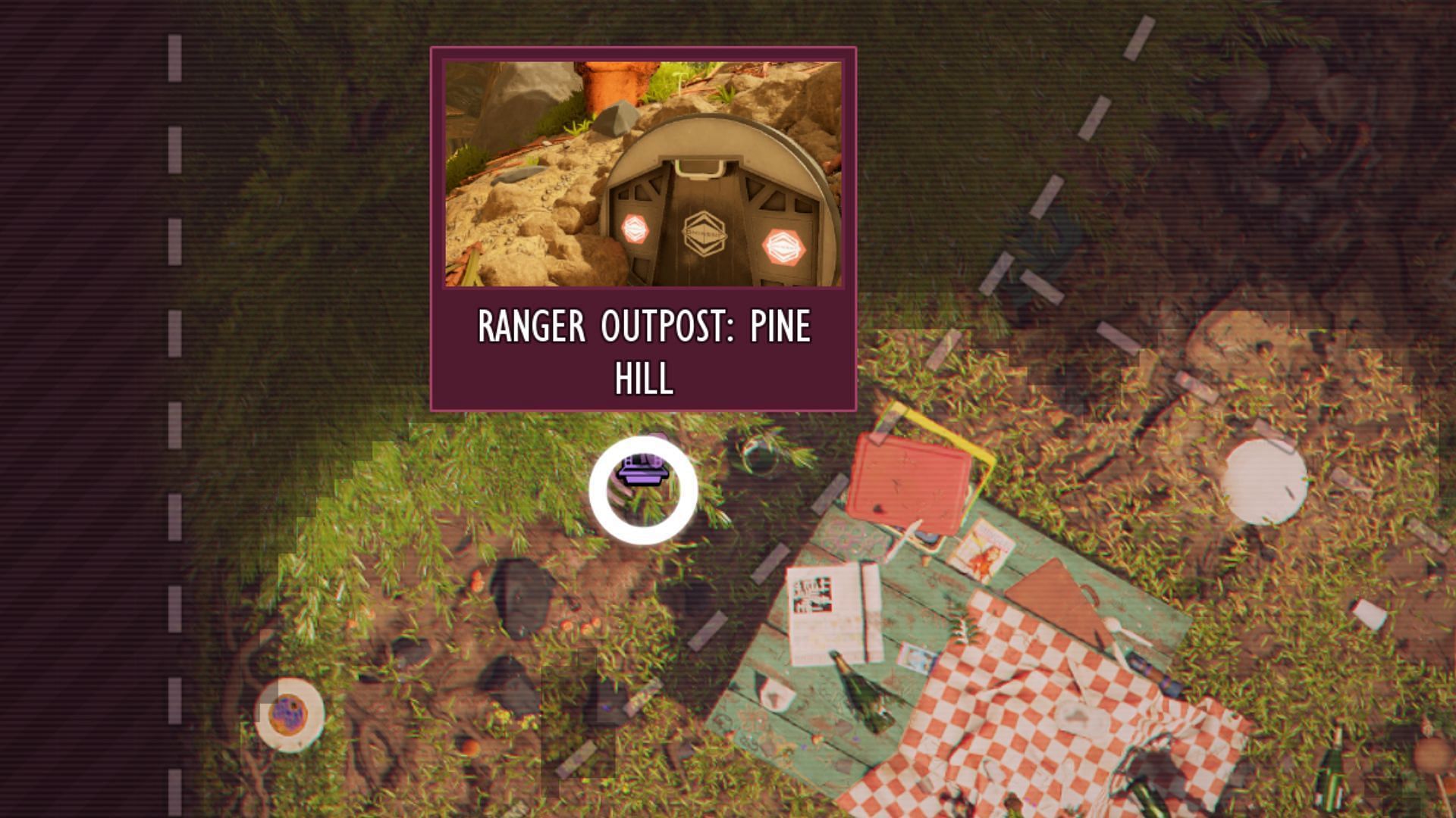 Search around the Pine Hill outpost (Image via Obsidian Entertainment)