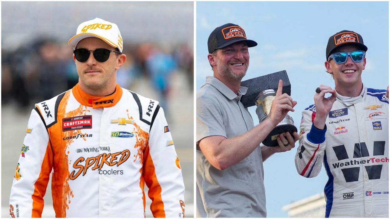 Parker Kligerman, Dale Earnhardt Jr., and Connor Zilisch