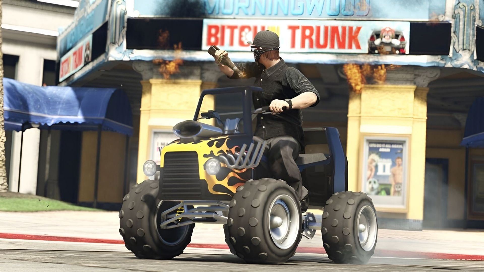 Here&#039;s a look at the Hot Rod Blazer (Image via Rockstar Games)