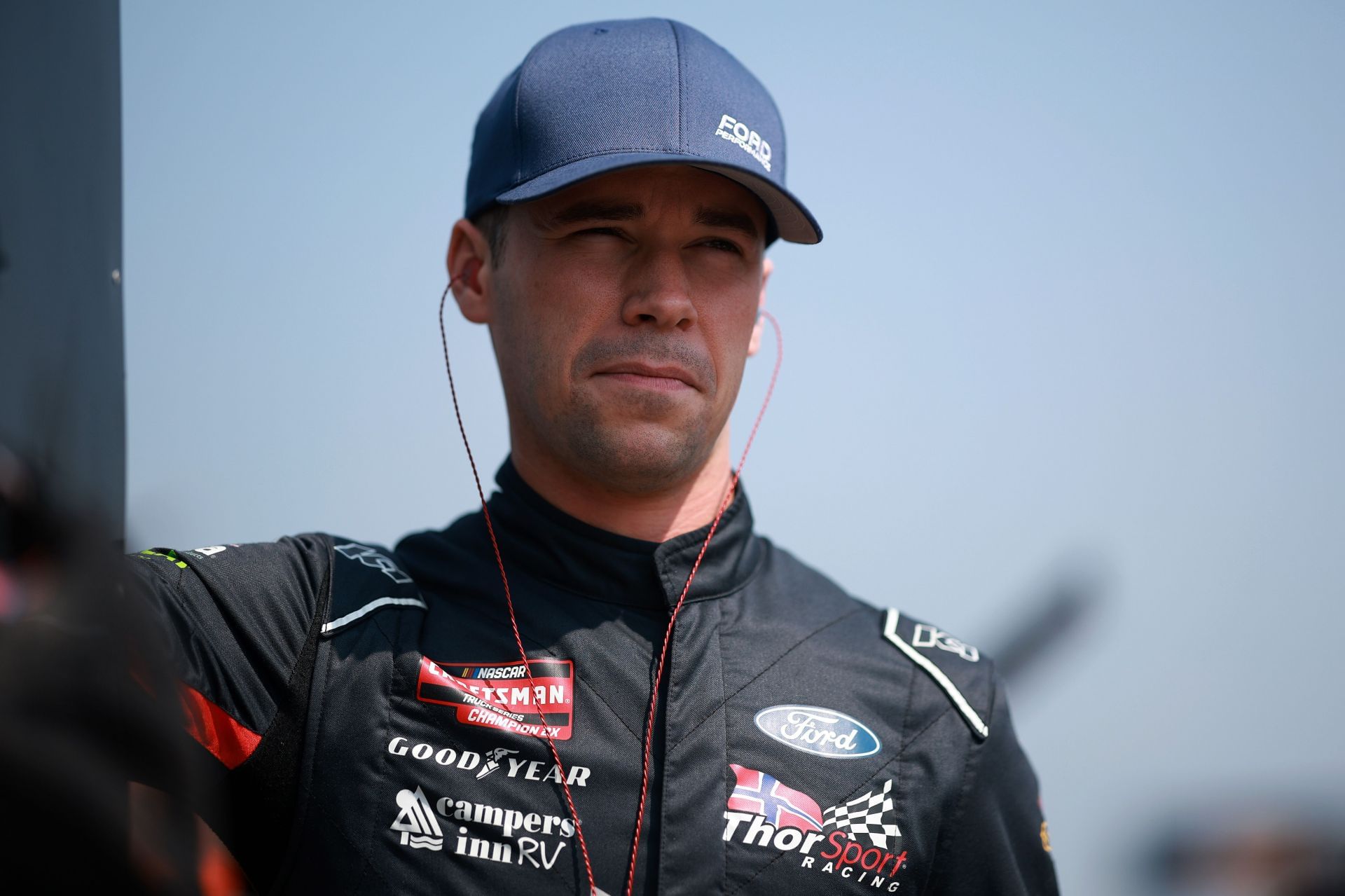 Ben Rhodes during the NASCAR Craftsman Truck Series Mission 176. Source: Getty