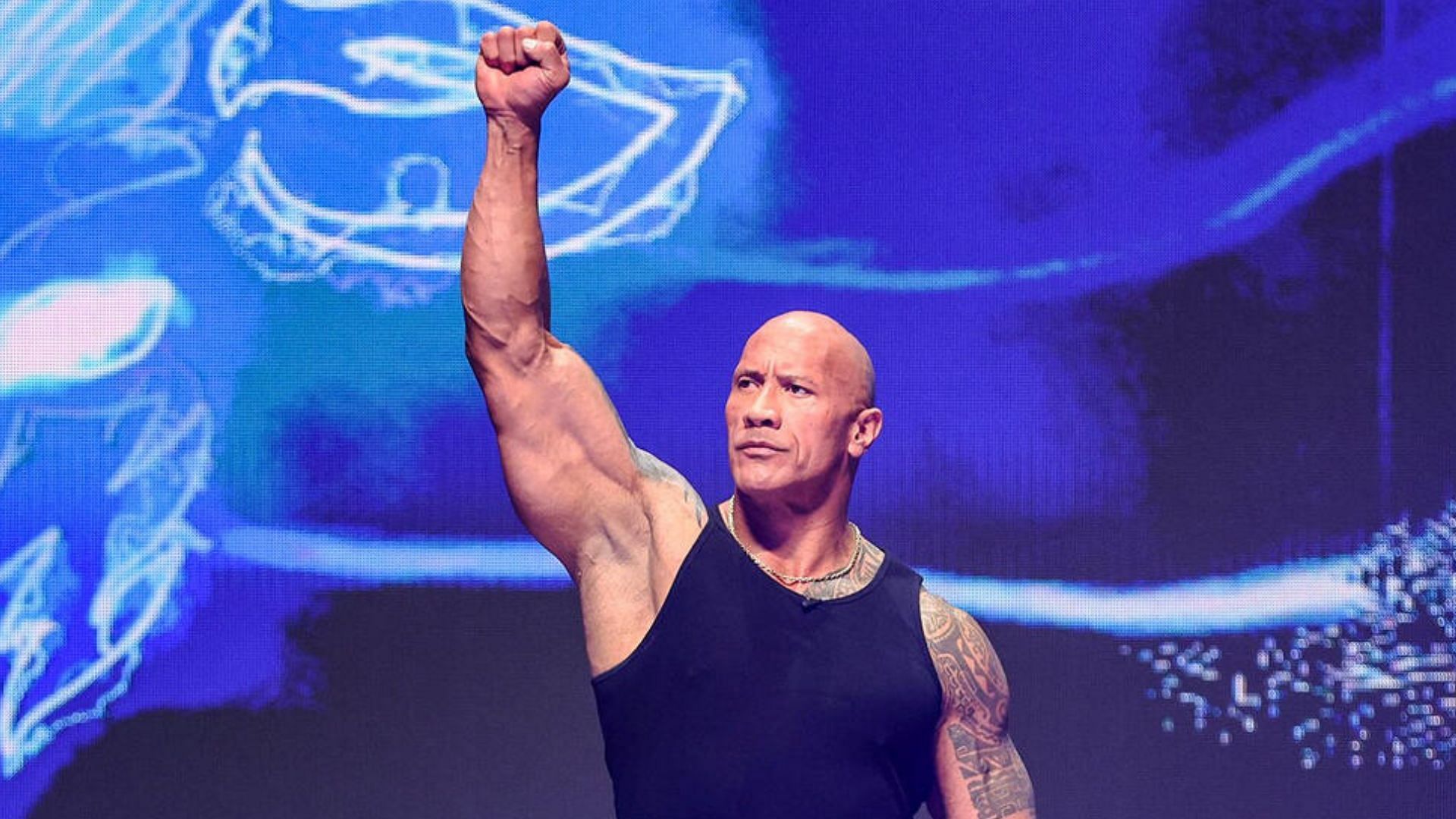 The Rock at WrestleMania XL kickoff! [Image credit: WWE.com]