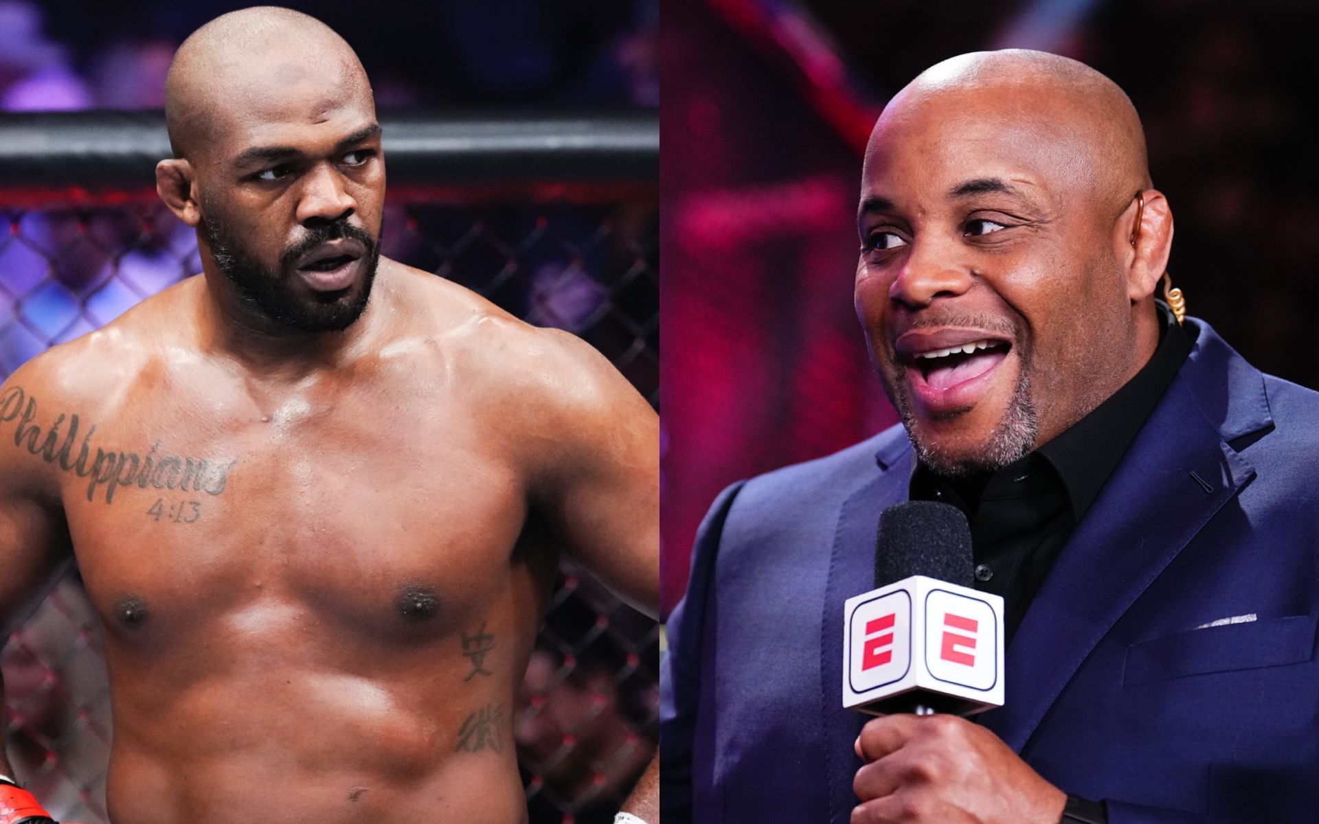Daniel Cormier (right) addresses Jon Jones (left) slamming his latest comments. [Images courtesy: Getty Images]