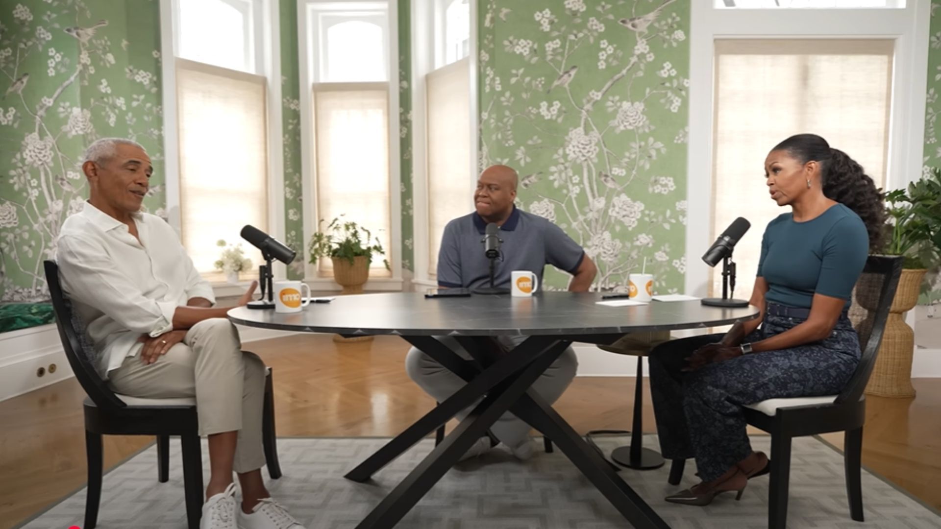 Barack Obama on the IMO podcast (Image via YouTube/ Michelle Obama)