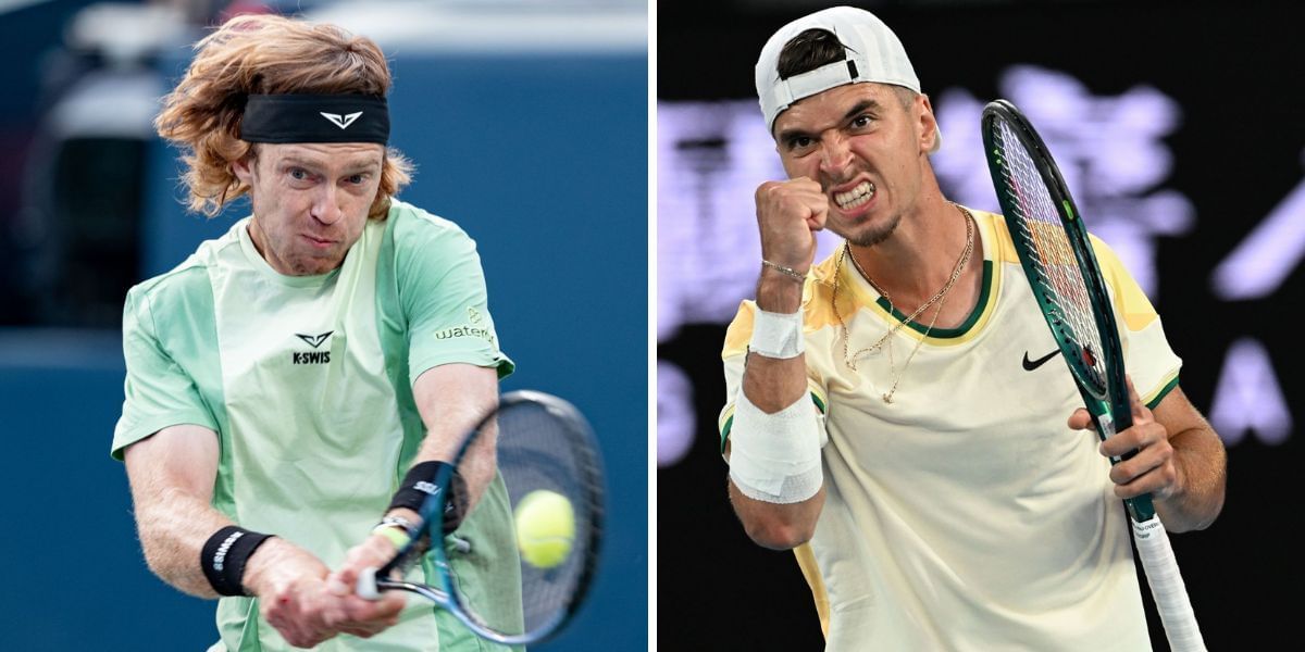 Andrey Rublev vs Dino Prizmic - Image Source: Getty 