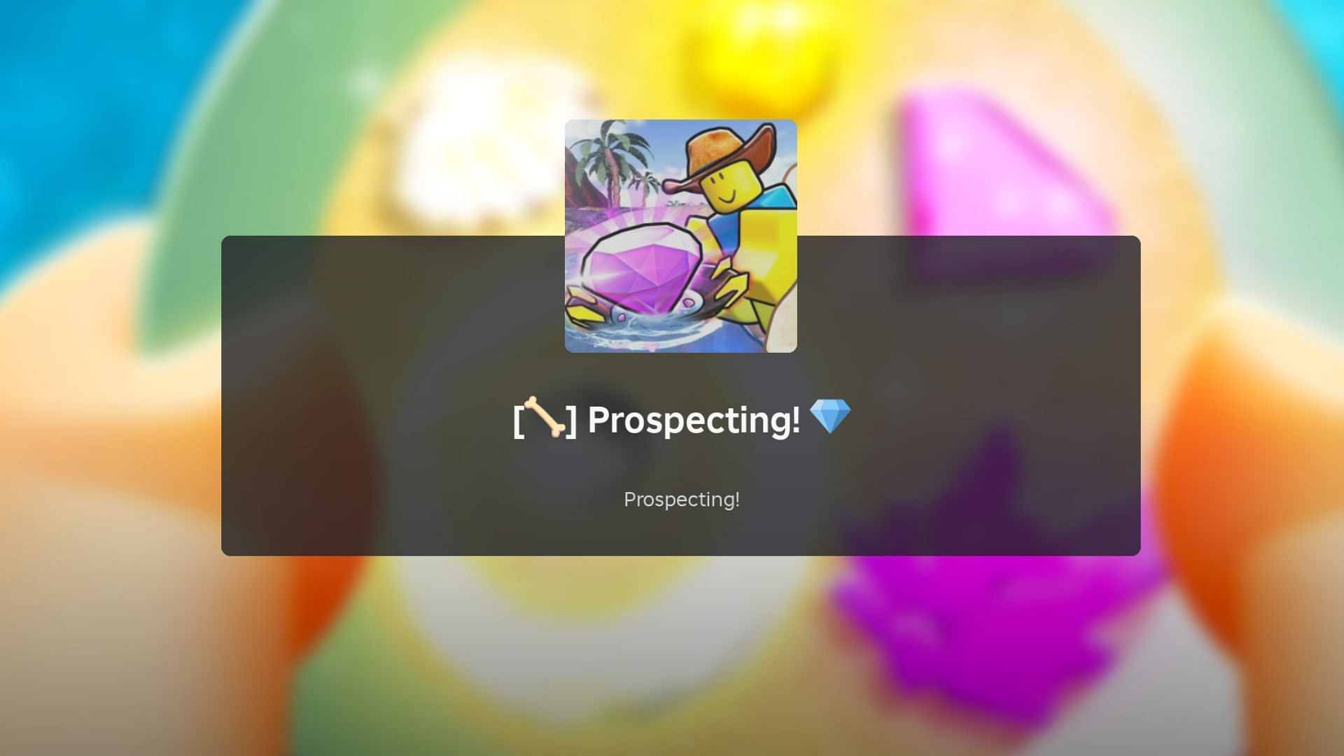 Prospecting loading screen