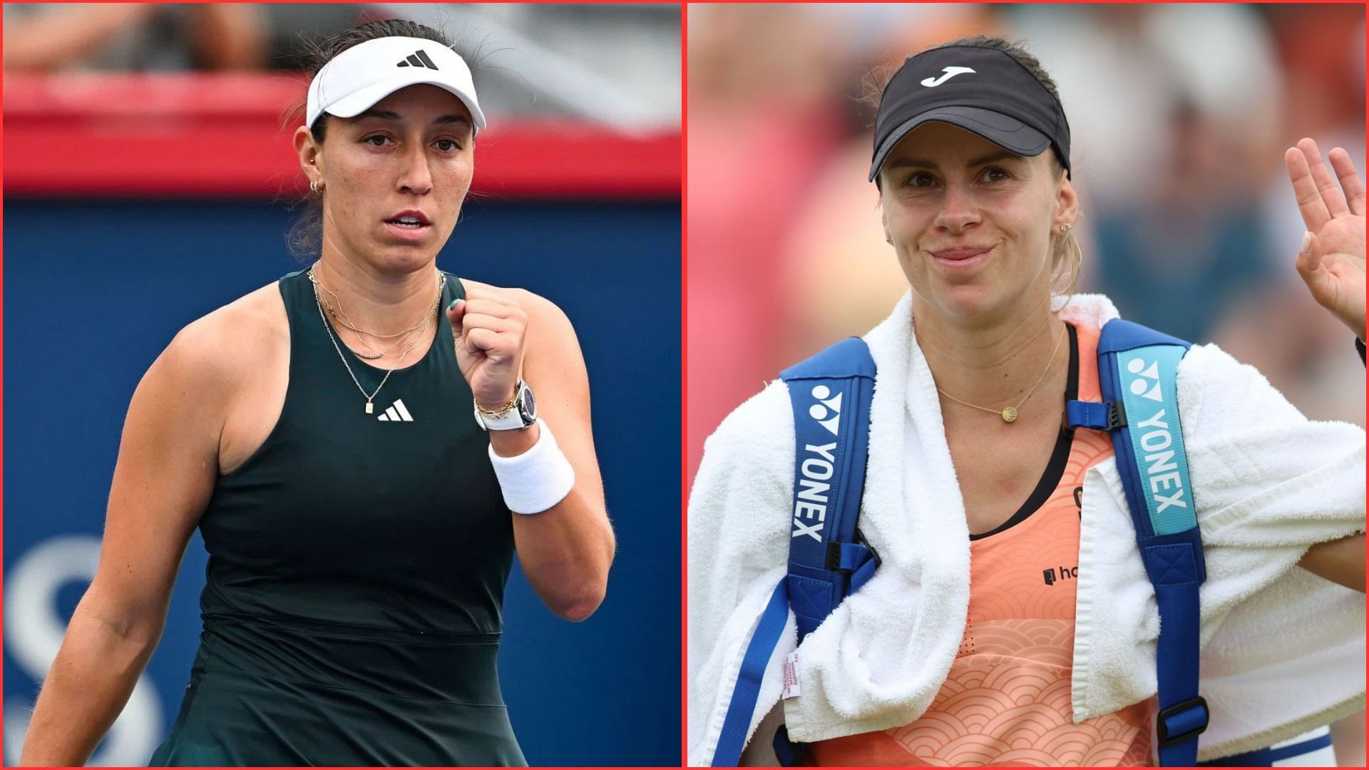 Jessica Pegula (L) Magda Linette (R) | Getty