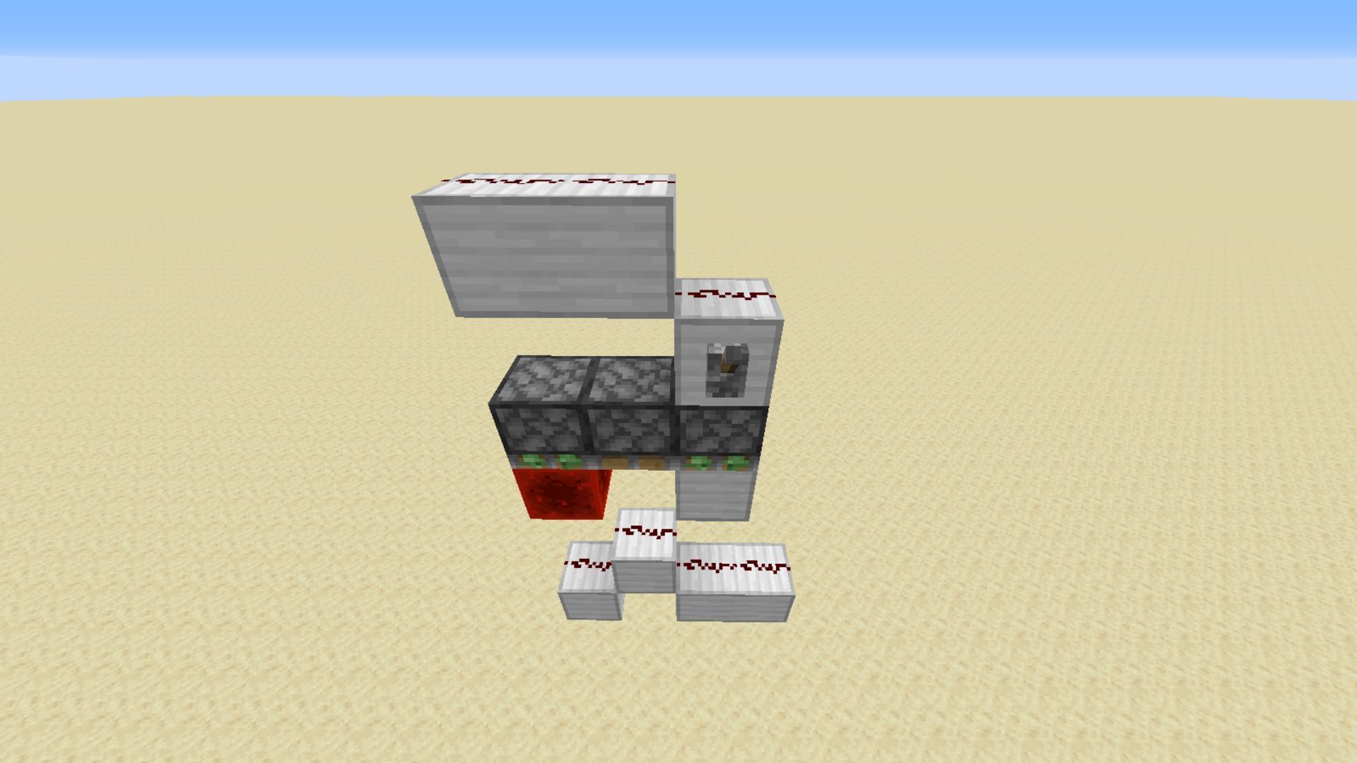 Zero tick generator using budded pistons (Image via Minecraft Wiki)