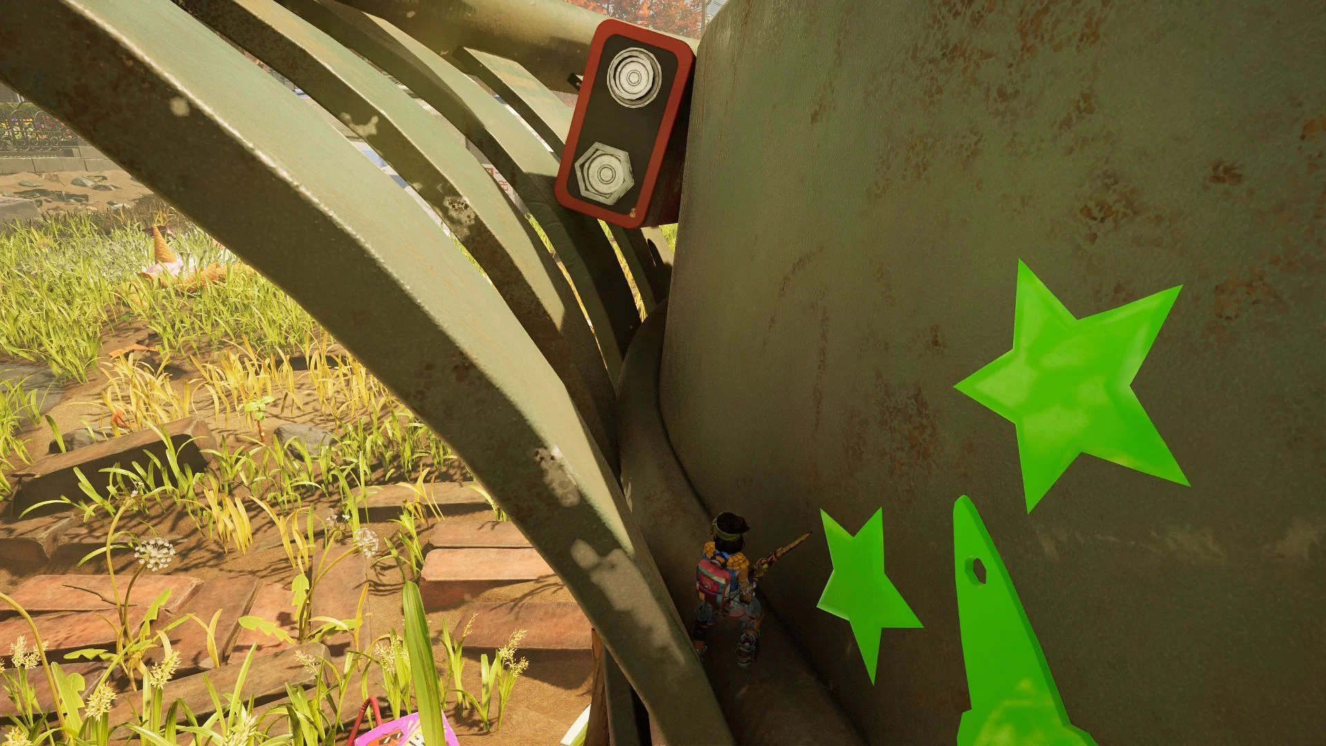 Pass through the battery to find a rotten apple (Image via Obsidian Entertainment)