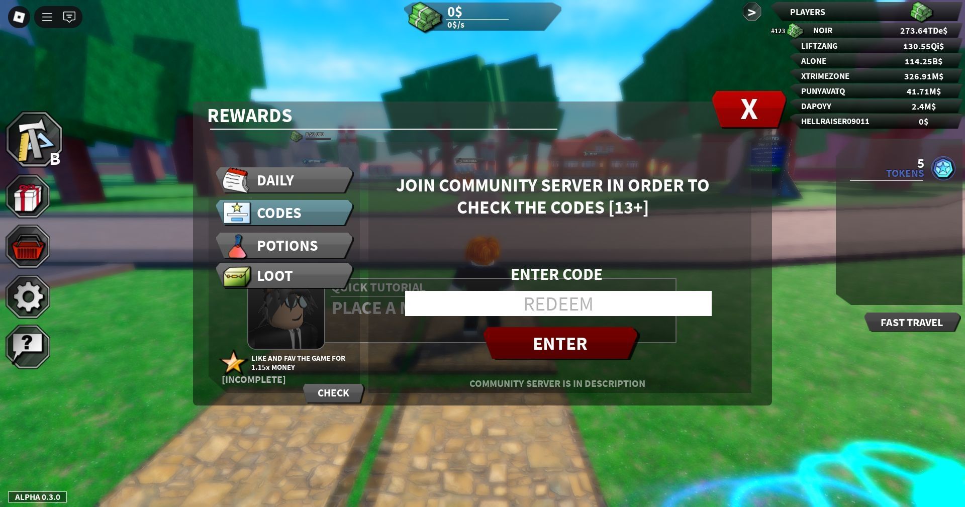 Redeem the code here (Image via Roblox)