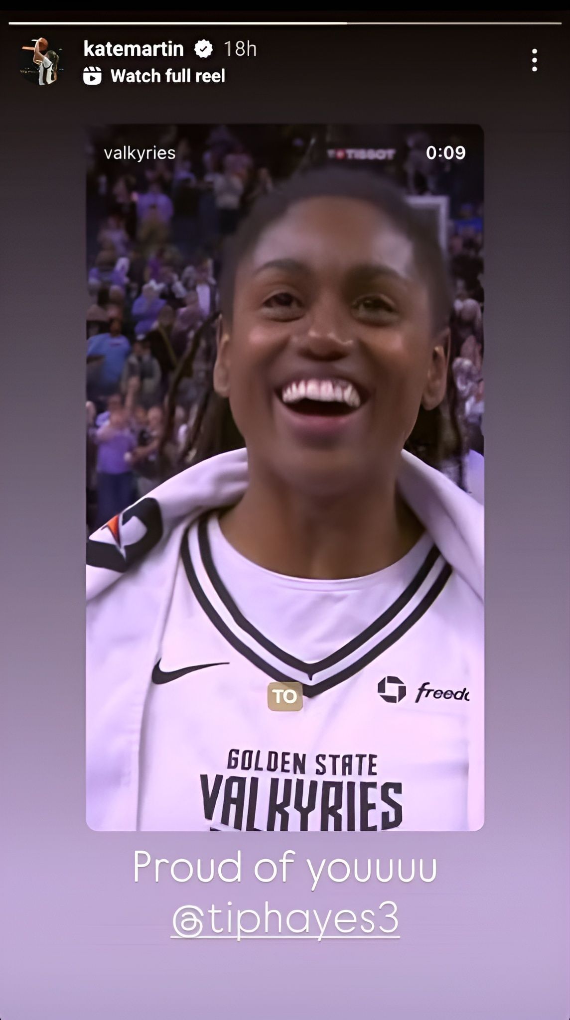 Kate Martin sends heartfelt message to Tiffany Hayes