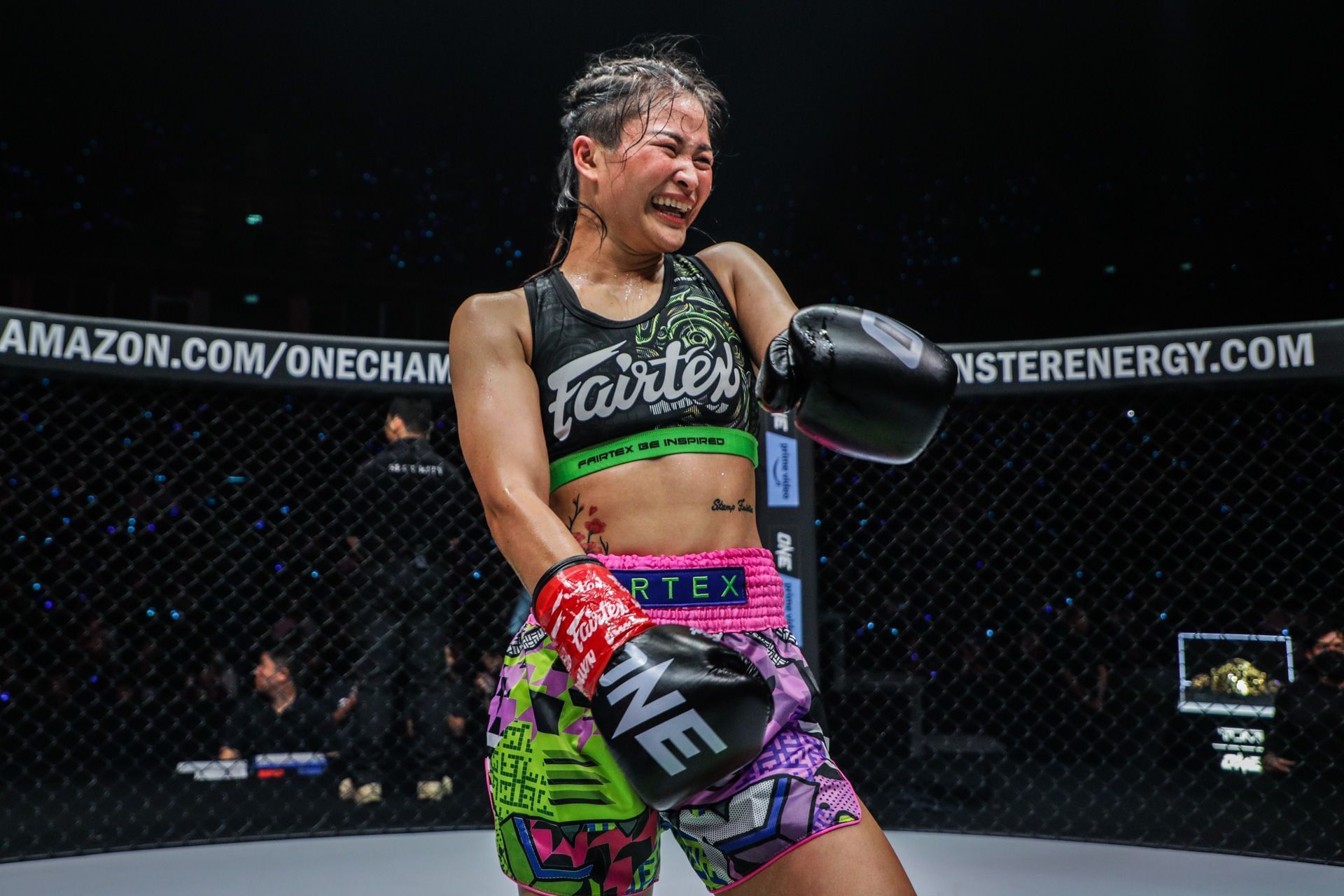 Three-sport superstar Stamp Fairtex. [Image from ONE Championship]