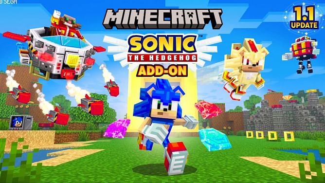 Minecraft Sonic add-on releases 1.1 update, featuring Dr. Eggman, new forms, and more