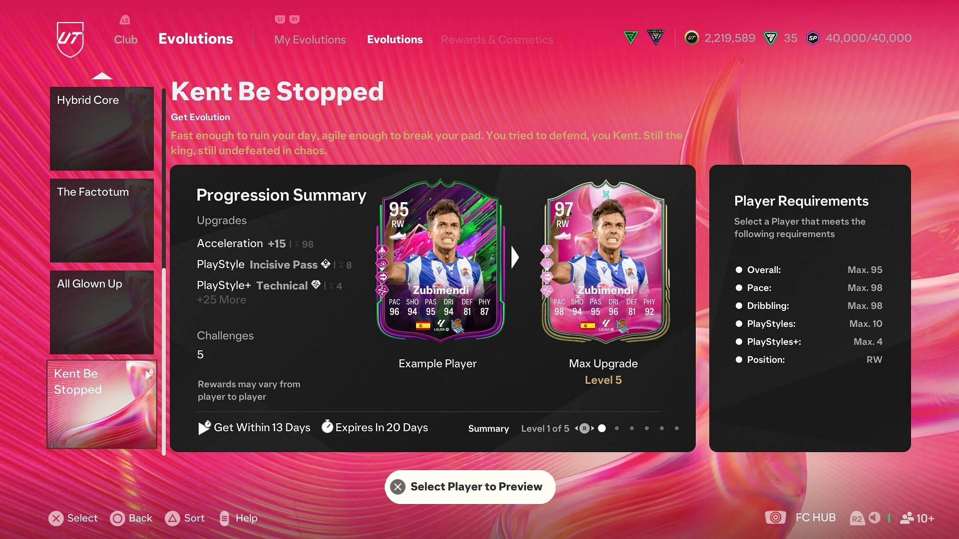 The requirements (Image via EA Sports)