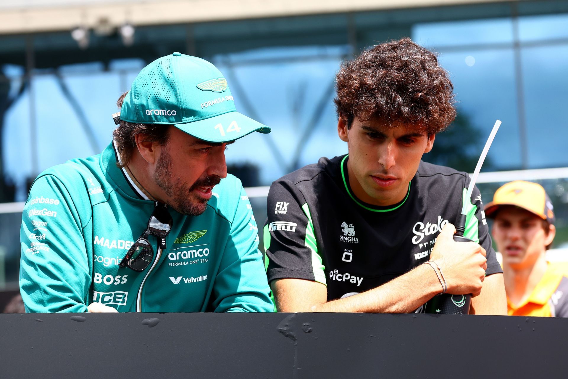 Fernando Alonso and Gabriel Bortoleto at the Hungarian Grand Prix - Source: Getty