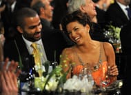 Tony Parker and actress Eva Longoria in the audience at the TNT/TBS broadcast of the 15th Annual Screen Actors Guild Awards at the Shrine Auditorium on January 25, 2009 in Los Angeles, California. - Source: Getty