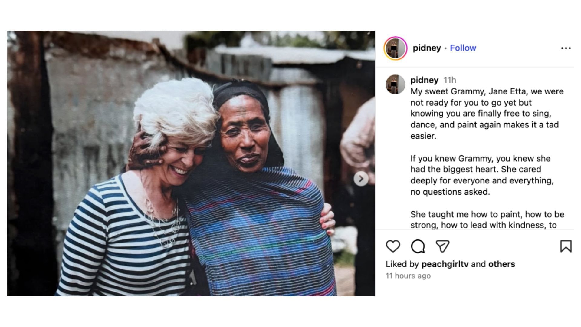 Sidney Pitt&#039;s Instagram post (Image via @pidney/ Instagram)