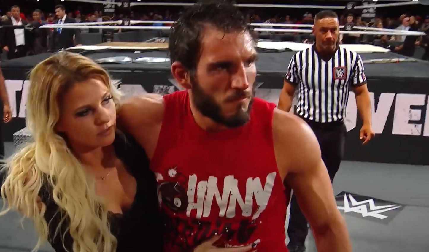 Johnny Gargano and Candice Lerae (via WWE