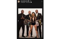 Mercedes with The Hurt Syndicate in her recent Instagram story