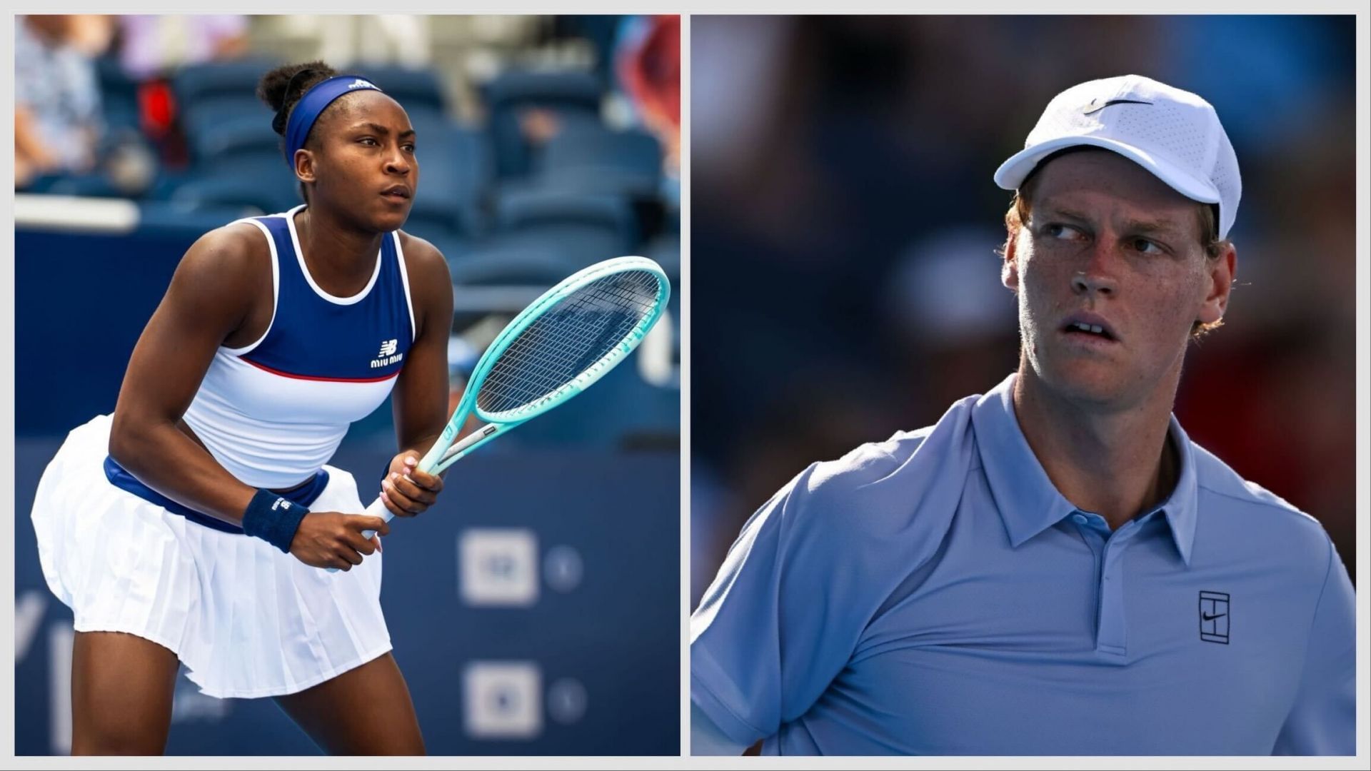 Coco Gauff and Jannik Sinner in Cincinnati - Image Source - Getty