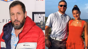 Adam Sandler, Justin Gaethje's girlfriend Sophia Romano bond over Yankees love in surprise New York City linkup