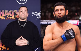 Nate Diaz goes nuclear on "scared f**king child" Khamzat Chimaev while explaining disdain for new UFC middleweight champion