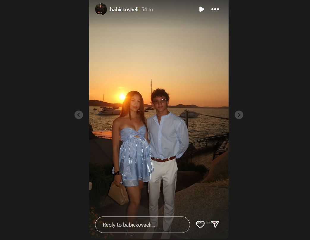 Kimi Antonelli and Eli Babickova. Source: @babickovaeli (via Instagram)